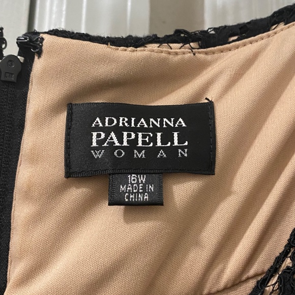 Adrianna Papell Evening dress black/lace/nude - Picture 4 of 4